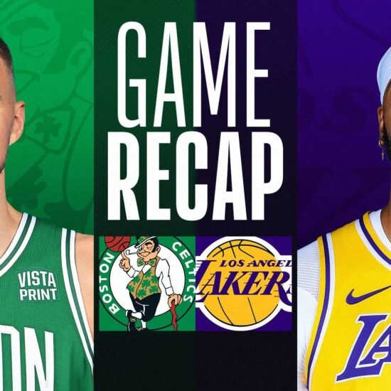 lakers vs boston celtics match player stats